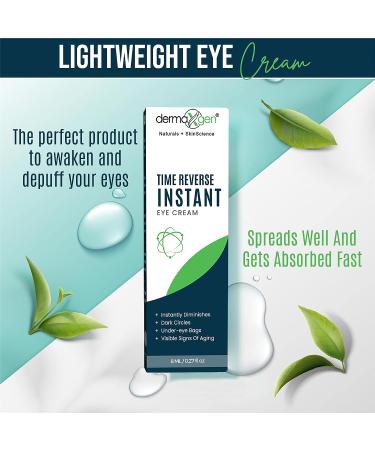 DERMAXGEN Puffy Eye Treatment - Instant Anti-Aging Eye Cream for Under-Eye Bags, Wrinkles, Dark Circles - 8ml - Buy Online on GoSupps.com