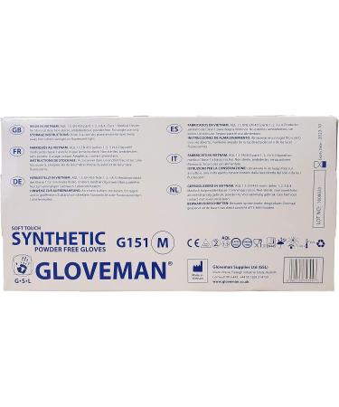 GLOVEMAN Soft Touch Synthetic Powder Free Disposable Gloves - Box of 100 (Small) - Buy Online on GoSupps.com