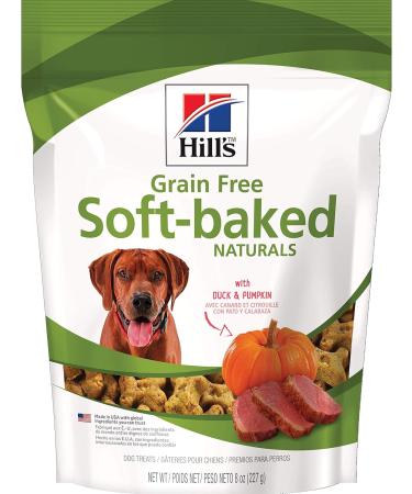 Hills Grain Free Soft-Baked Naturals Dog Treats (Duck & Pumpkin 8 oz) + Hills Natural Flexi-Stix Turkey Jerky Treats (7.1 oz) - Buy Online on GoSupps.com