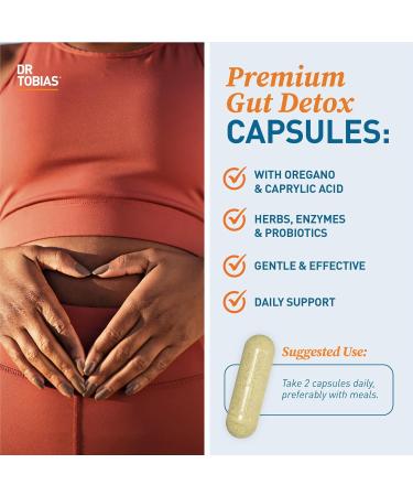 Dr. Tobias Candida Support (Gut Flora Balance Complex) + L Lysine 500 mg Tablets Intestinal Detox & Probiotic Enzyme Cleanse with Essential Amino Acid for Collagen & Skin Health - Buy Online on GoSupps.com