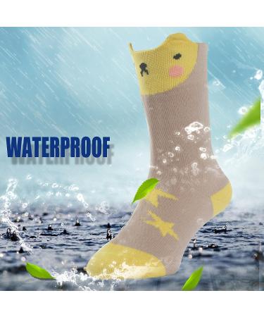 Randy Sun Waterproof Boys Outdoor Sports Socks - Light Brown/Yellow, Small - 1 Pair | Ultra-Thin, Perfect for Hiking, Skiing, Fishing - Buy Online on GoSupps.com