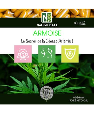 NAKURU | Artemis | Relax Range | Made in France | "The Secret of the Goddess Artemis!" | (90 Capsules of 325mg/Net Weight: 29g) - Buy Online on GoSupps.com
