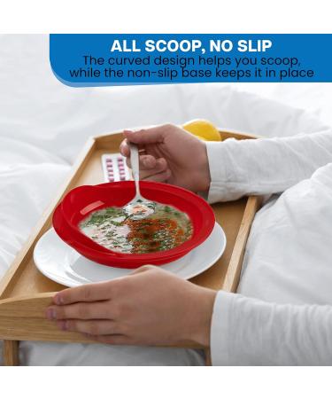 Scoop Plates for Disabled Adults Scoop Dish for Adults with Limited Mobility Scoop Plate Adaptive Equipment for Independence - Buy Online on GoSupps.com