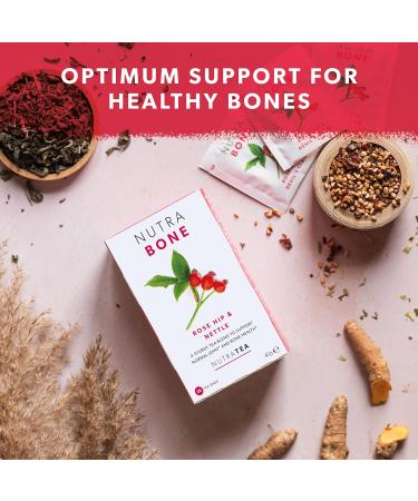 Nutra Tea NutraBone - Bone Health Tea with Ginkgo Biloba, Rosehip & Devil's Claw - 20 Enveloped Tea Bags - Support Bone Density & Joint Care - Herbal Tea 20 Count - Buy Online on GoSupps.com