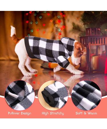 Frienda Plaid Dog Hoodie with Hat - Warm Winter Pet Clothes for Small Medium Puppy (Medium) - Buy Online on GoSupps.com