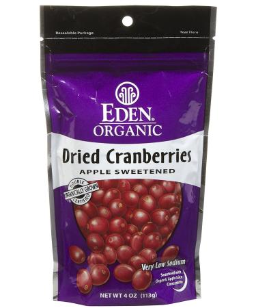 Eden Foods Organic Dried Cranberries 4 oz (113 g)