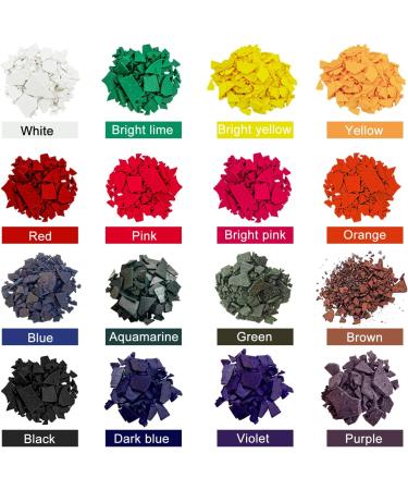 NOSTOSON Candle Dyes - 16 Colors Soy Wax Dyes for Candle Making | Color Chips & Flakes Upgrade - Buy Online on GoSupps.com