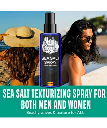 the shave factory Ocean - Sea Salt Spray Salt Water Spray Hair Salt Spray for Hair Volume Spray Texture Spray Hair (1 x 250 ml (8.45 Floz)) - Buy Online on GoSupps.com