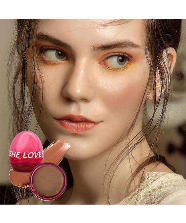 Blush Cream Waterproof Velvet Cream Blusher for Face - Face Makeup for Young Ladies for Working Home Gathering Dating Traveling Shopping Pochy 01# Bronze - Buy Online on GoSupps.com