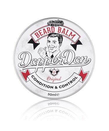 Baume Nourrissant pour Barbe Dapper Dan M lange d'Huiles Essentielles et de Cires pour Sculpter Coiffer et Nourrir Moustaches et Barbe Parfum de Vanille et Framboise 1 x 50 ml