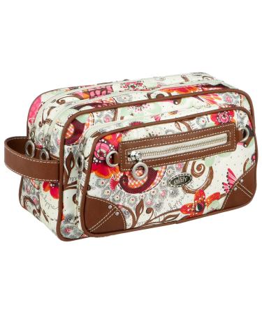 Oilily Summer Birds Pocket Cosmetic Bag OCB9114 Women's Cosmetic Bag 28x11x16.5 White