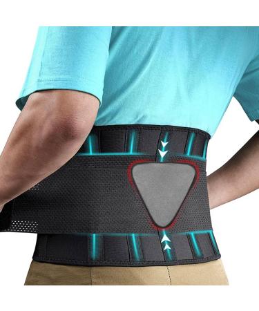 ecaqlin Back Brace for Lower Back Pain Back Support Belt for Women & Men Breathable Lower Back Brace with Lumbar Pad(S) Easy Install - Buy Online on GoSupps.com