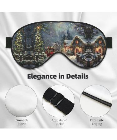 Xmas Print Double-Sided Eye Mask | Soft Light Blocking | Enhance Sleep Quality Worldwide - Buy Online on GoSupps.com