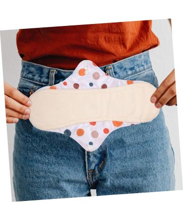 Reusable Bamboo Charcoal Menstrual Pads - Absorbent Panty Liners for Women - 4pcs Assorted Colors - Buy Online on GoSupps.com
