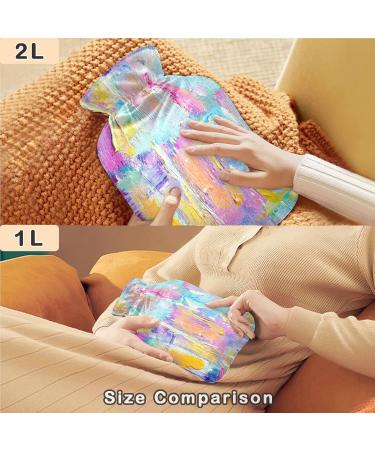 Buy Naanle Colorful Oil Painting Hot Water Bottle 1L | Heat & Cold Therapy | Best Warmers for Pain Relief & Comfort - International Shipping Available - Buy Online on GoSupps.com