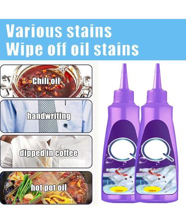 Garment Stubborn Stain Cleaner Quick Laundry Dry Cleaner Clothes Active Enzyme Clothing Stain Remover Active Enzymetic Launday Cleaning Stain Remover for Clothes Clothes Oil Stain Remover 2PC - Buy Online on GoSupps.com
