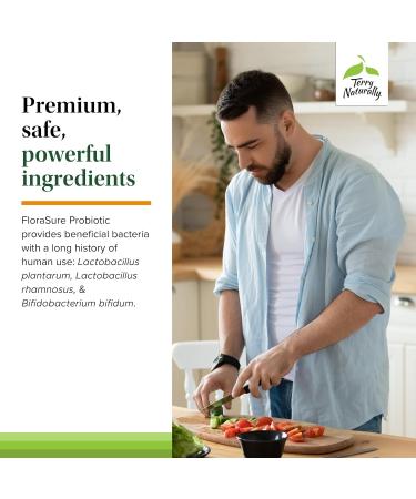 Terry Naturally FloraSure Probiotic - Digestion Supplement to Aid Against Occasional Bloating & Support Gas Relief - Gut Health Support with Bifidobacterium Bifidum - 30 Capsules (Pack of 2) - Buy Online on GoSupps.com