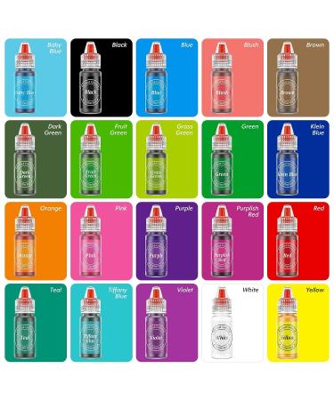 Nomeca 20-Piece Oil Based Food Coloring Set for Valentine's Day Cake Decorating - Food Grade Edible Dye for Chocolate, Candy Melts, Cookies, Fondant - 0.25 Fl. Oz Bottles - Buy Online on GoSupps.com