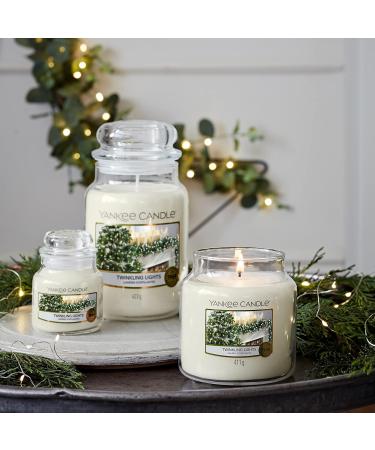 Yankee Candle Scented Candle | Twinkling Lights Medium Jar Candle| Burn Time: up to 75 Hours Twinkling Lights Original Medium Jar - Buy Online on GoSupps.com
