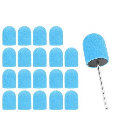 Nail Art Grinding Caps Set - Professional Nail Drill Polishing Tools for Salon & Home (16x25mm Blue) - Buy Online on GoSupps.com