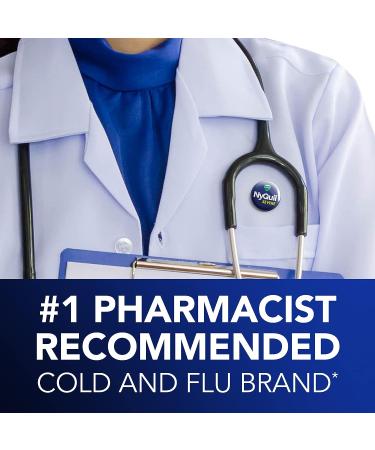 Vicks NyQuil SEVERE Cold and Flu Relief Liquid Medicine - Maximum Strength 9-Symptom Nighttime Relief - 8 FL OZ - Buy Online on GoSupps.com