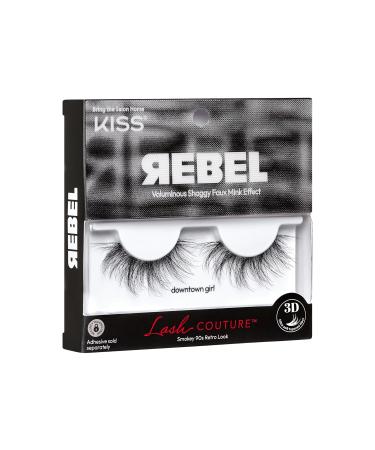 KISS Lash Couture Rebel Collection - Downtown Girl False Eyelashes | 14mm Reusable & Contact Lens Friendly - Buy Online on GoSupps.com