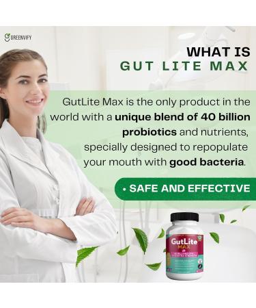 GREENVIFY GutLite Max Probiotic Supplement Maximum Strength 40 Billion CFU 60 Capsules 30-Day Supply MAKTREK Bi-Pass Technology (1) - Buy Online on GoSupps.com