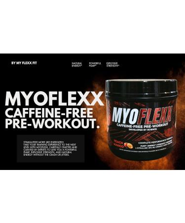 MyoFlexx Caffeine-Free Pre-Workout Powder Peach Mango Complete Performance Formula - Buy Online on GoSupps.com