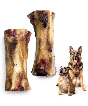 Premium Feeders Beef Marrow Bone for Dogs - 2 Bones - 6 to 8 inch - 100% Made in Canada Natural Dog Treats for Medium & Large Dogs Durable & Long Lasting - Rich in Protein Healthy Treat Dog Chew - Buy Online on GoSupps.com