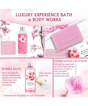 Bath and Body Works Gift Set for Women - Mother's Day Spa Package with Cherry Blossoms Self Care - Relaxing Gifts for Her - Buy Online on GoSupps.com