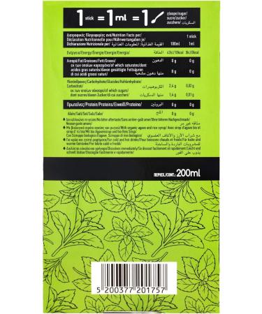 EPSA Light Drops Liquid Sweetener with Sweetener from Stevia Plant Total 200 Sticks (200 Portions 0 kcal per Portion) - Buy Online on GoSupps.com