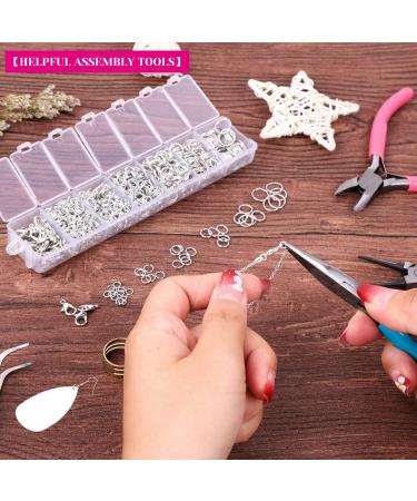 Cridoz Jewelry Repair Kit: 1520Pcs Silver Jump Rings & 3Pcs Pliers Set for Earrings, Necklaces, Rings, Bracelets | Jewelry Making Supplies - Buy Online on GoSupps.com