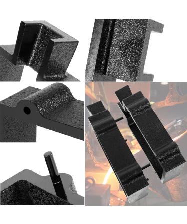 Deecaray Black Cast Iron Flask Mold Holder - 2 Pieces for Sand Casting Metal Jewelry and Tools - Buy Online on GoSupps.com