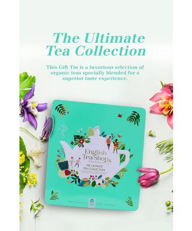 English Tea Shop Ultimate Tea Collection Gift Tin 72 Fairtrade & Organic Tea Bags 9 Delicious Tea Flavours - Buy Online on GoSupps.com