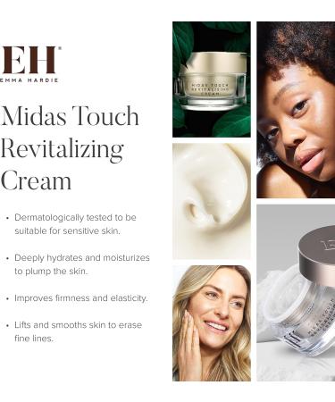 Emma Hardie 50ml Midas Touch Revitalising Face Cream with Hyaluronic Acid and Vit E Improves Firmness & Elasticity Increases Hydration & Tightens Suitable for Sensitive Skin Vegan & Cruelty Free - Buy Online on GoSupps.com