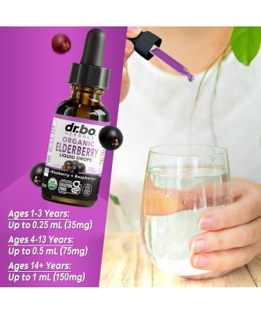 Elderberry Syrup Organic Liquid Drops - Sugar Free Immune Support Supplement for Adults & Kids Ages 1 Immune Booster - Pure Organic Elderberry Syrup Liquid Drops Tincture Extract Concentrate 1 Fl Oz - Buy Online on GoSupps.com