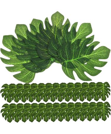180Pcs Tropical Leaves Cupcake Toppers Turtle Leaves Cake Decorations Jungle Cake Toppers for Family Cupcake Food Decoration - Buy Online on GoSupps.com