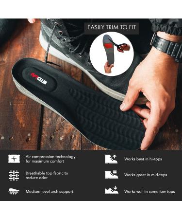 6FT Club Next Level 3-Layer Adjustable Height Increase Insoles for Lo-Tops (8.5-12 US) - Arch & Heel Support - Buy Online on GoSupps.com