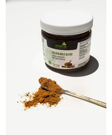 Athreya Herbs Golden Milk Powder Blend | 5 Oz | Healthy Immune System Support Ayurvedic Herb Blend | With Turmeric Nutmeg | Maintains Body s Inflammatory Response | Vegan Non-GMO | 30 Day Supply - Buy Online on GoSupps.com