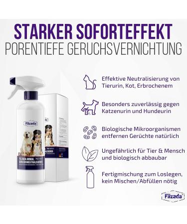 Filzada Animal Odor Remover | Professional Enzyme Cleaner for Cat Odors & Animal Smells - Fast & Effective Solution - Buy Online on GoSupps.com