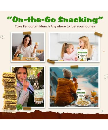 Buy Tad Bit's Fenugrain Munch | Premium Vegan Snacks | Salty & Healthy Whole Wheat Crackers | Dairy-Free Low-Calorie & Sugar-Free | 3 Pack - International Shipping Available - Buy Online on GoSupps.com