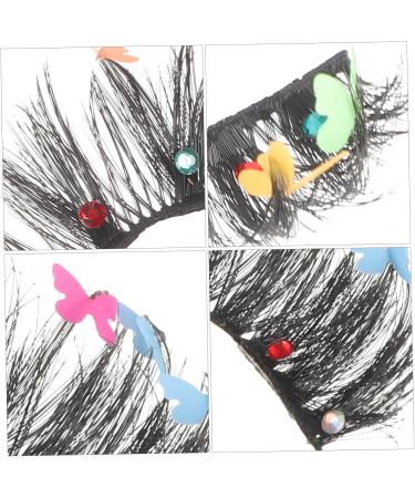 FOMIYES 3 Pairs Fake Eyelashes Halloween Decor False Lashes False Eyelashes Fake Lashes Makeup Accessories Makeup Supplies Wispy Eyelashes Women Eyelashes Slim Chemical Fiber Extend - Buy Online on GoSupps.com