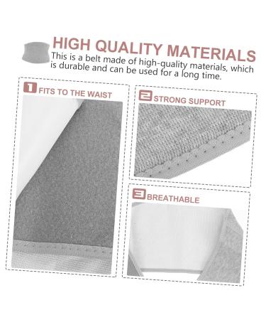 Charcoal Waist Support Heating Pad - Portable Lumbar Belt for Cozy Warmth & Sports Support | 82x28x0.6cm Light Grey - Buy Online on GoSupps.com