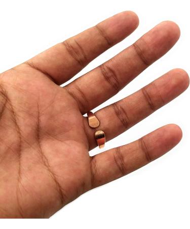 Handcrafted Pure Copper Tamba Adjustable Finger Ring for Men & Women - Unique Artisan Jewelry - Buy Online on GoSupps.com