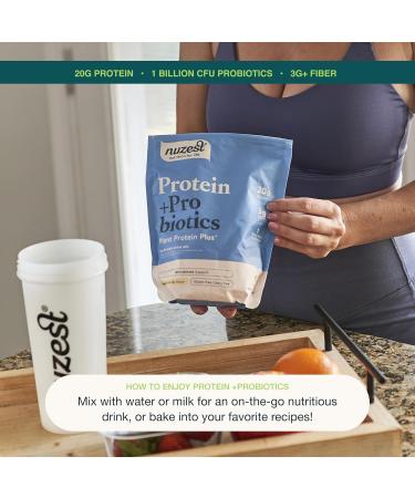 Nuzest - Protein + Probiotics Gut Health - Superfood Powder Plant Protein Blend - 300g / 10.6 oz Pouch (10 Servings) (Rich Chocolate, 300g) Rich Chocolate 10.58 Ounce (Pack of 1) - Buy Online on GoSupps.com