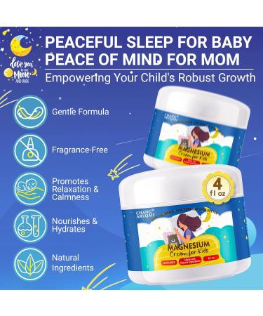 Kids Magnesium Lotion for Sleep Organics Magnesium Cream for Relaxation with Lavender & Shea Butter Sleep & Bedtime Melatonin 1 Fl Oz (Pack of 1) - Buy Online on GoSupps.com