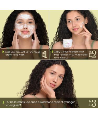 Young Forever Face Pack - 100% Microplastic Free Reduces Fine Lines Dark Spots & Scars | 100 gm - All Skin Types - Buy Online on GoSupps.com