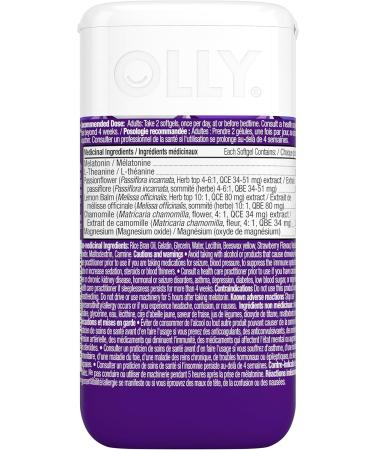 OLLY Ultra Strength Sleep Softgels 10mg Melatonin L-Theanine Chamomile Magnesium Lemon Balm Sleep Nighttime Sleep Aid 60 count - Buy Online on GoSupps.com