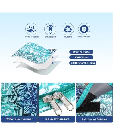 FINPAC Portable Carrying Bag for Cricut Joy - Emerald Illusions | Storage Organizer Tote with Supplies Sections - Buy Online on GoSupps.com