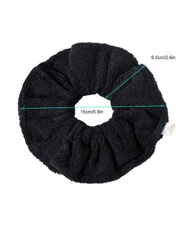 Ivyu Microfiber Hair Drying Scrunchies - Large Jumbo Towel Scrunchie for Curly Hair | Anti Frizz & Absorbent Terry Cloth | Perfect Shower & Sleep Hair Accessory - Buy Online on GoSupps.com